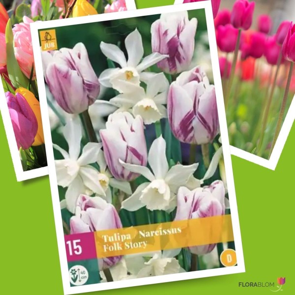 Tulpen & Narzissen Mischung Folk Story 15 Stk.